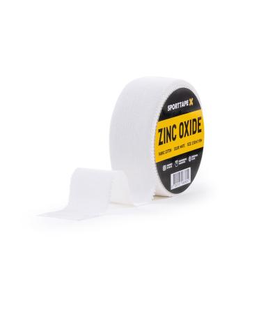 24 Rolls - SPORTTAPE Zinc Oxide Tape - 2.5cm x 10m - Wrist & Finger Tape | Boxing Tape Wrist & Hand Wrap | Sports Strapping Tape Athletic Tape for Football Rowing Volleyball 2.5cm x 10m - 24 Rolls