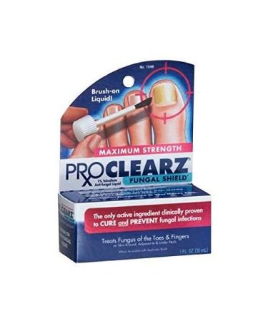 Pro Clearz Fungal Shield Brush-On Antifungal Liquid Maximum Strength 1 oz (Pack of 4)