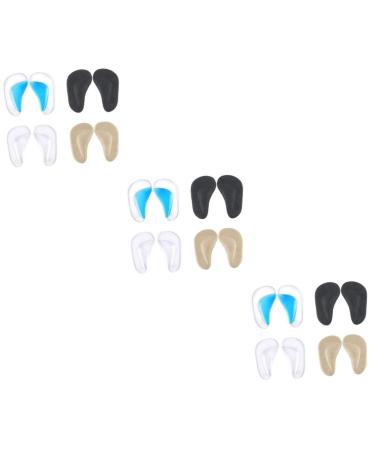 NOLITOY 12 Pairs Arch Pad Arch Gel Cushion Foot Arch Gel Insoles Arch Gel Pad Shoes Arch Gel Insoles Shoes Foot Arch Support Foot Arch Support Cushion Foot Arch Support Pad