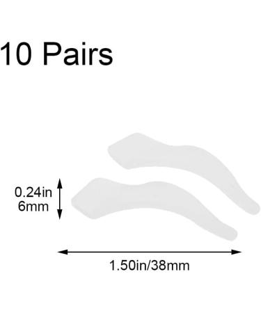 Vepoty Glasses Retainer - 10 Pairs Non-Slip Silicone Ear Grips for Eyewear | Soft Temple Holders in White - Ideal for Secure Fit & Comfort - Buy Online on GoSupps.com