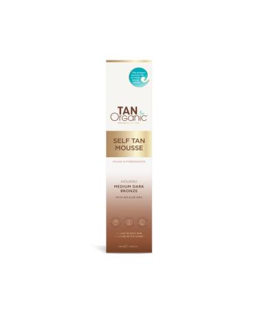 Tanorganic: self -tanning mousse natural ingredients certified organic ingredients recognized by dermatologists - 120 ml