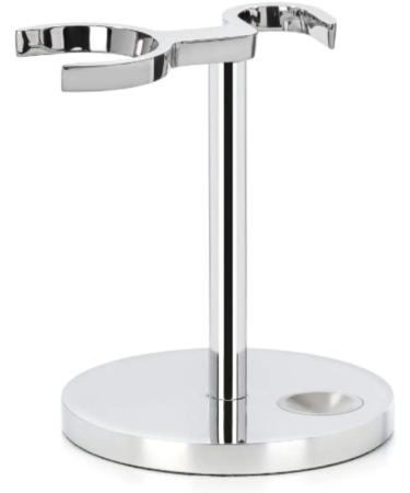 MHLE Universal Stand for Razors & Shaving Brushes - Chrome Modern Design - Buy Online on GoSupps.com