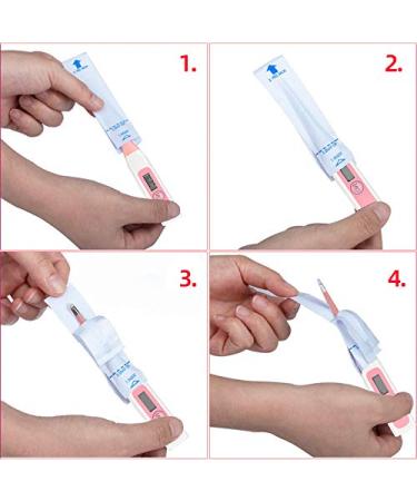 100 Pack Disposable Thermometer Probe Covers - Universal Digital Oral & Rectal Thermometer Sleeves - Buy Online on GoSupps.com