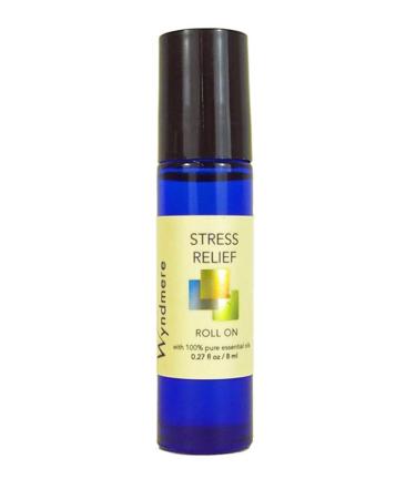 Stress Relief Essential Oil Roll-on Blend for Aromatherapy - 100% Pure Therapeutic Aromatherapy Oils for Relaxation & Stress - .27 fl oz