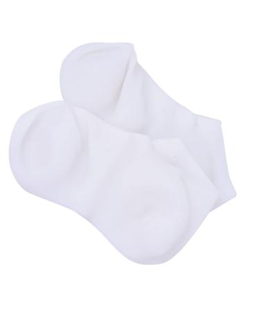 Housoutil 1 Pair Protective Socks Cracked Spa Socks Moisturizing Treatment Socks Gel Socks for Cracked Feet Silicone Heel Socks Womens Socks Sebs Foot Miss White Nursing Socks 20X12cm