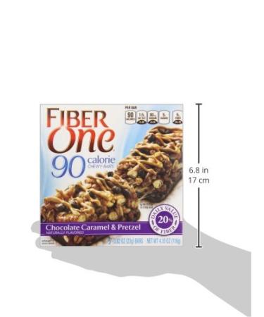 Fiber One Chocolate Caramel & Pretzel Chewy Bars - 5 Pack (0.82 oz each) - Healthy Snack - Buy Online on GoSupps.com