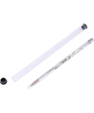 Piuusngy 2Pc Rose Gold Kolinsky Sable Acrylic Nail Brush with Liquid Flow Glitter Nail Art Brush for Nail Art Tool 14 - Buy Online on GoSupps.com