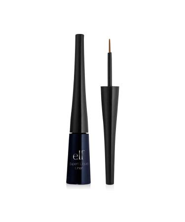 e.l.f. Liquid Eyeliner - High-Pigment Formula with Fine Brush Tip - Midnight 1 Count - Buy Online on GoSupps.com