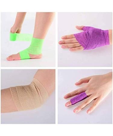 Cohesive Bandages 6 Roll Self Adhesive Football Sock Tape Vet Conforming Bandage Wrap for Dogs & Horses Pet Bandages and Dressings for Paws Wrist Tape & Ankle Sprain Tapes (6 Colours & 4 Size) - Buy Online on GoSupps.com