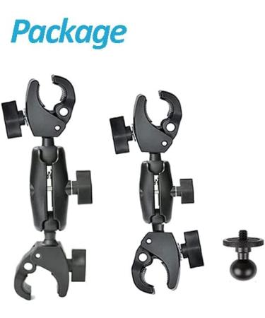 Fotoleey Action Camera Motorcycle Mount for Insta360 X4/X3/X2 One RS GoPro Hero 12/11/10 - 360 Rotation Double Clamp Aluminum for Double Stability - Buy Online on GoSupps.com