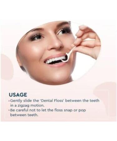 Buy Sainio Dental Floss Toothpicks - 48 Plastic Toothpicks for Effective Teeth Cleaning | International Shipping Available - Buy Online on GoSupps.com