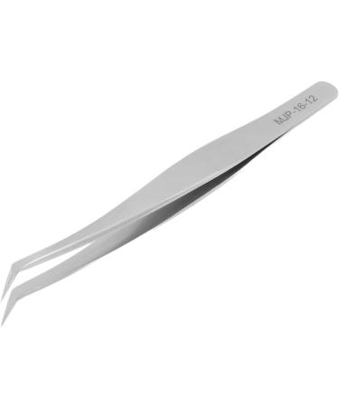 Precision Stainless Steel Tweezers - Slant Tip for Eyelash Plant Grafting & Hair Removal | International Shipping Available - Buy Online on GoSupps.com
