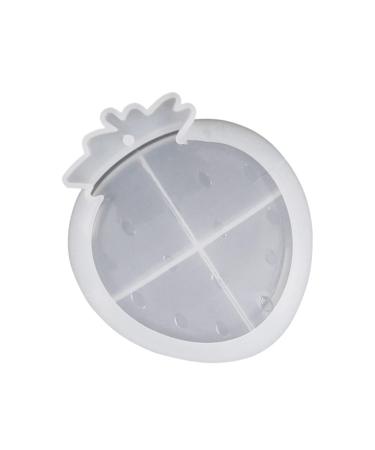 Hohopeti 1pc Strawberry Silicone Mold Diy Craft Mold Diy Manual Mold Cake Mold Household White White 12.3X14.5CM