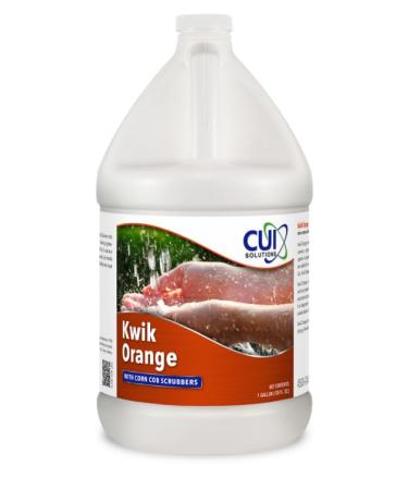 CUI Kwik Orange Grit Hand Soap with ground corn cob Scrubbers 1 gallon