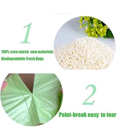 Compostable Garbage Bags 50L - 60 Counts Organic Waste Bags for Kitchen & Garden - Eco-Friendly Thick Green Waste Solutions - Buy Online on GoSupps.com