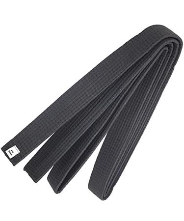 LYMGS 110 Inch Black Karate Belt, 280cm Taekwondo Solid Rank Martial Arts Belts Universal Fit for Judo/Karate/Taekwondo