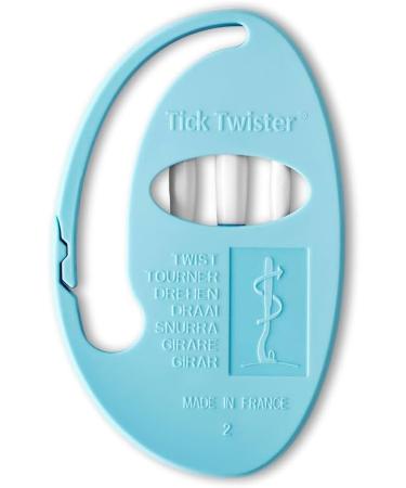Tick Twister Clipbox - 3 Tick Removers for Dogs Cats Horses & Humans - Original French Design (Blue) - International Shipping Available - Buy Online on GoSupps.com