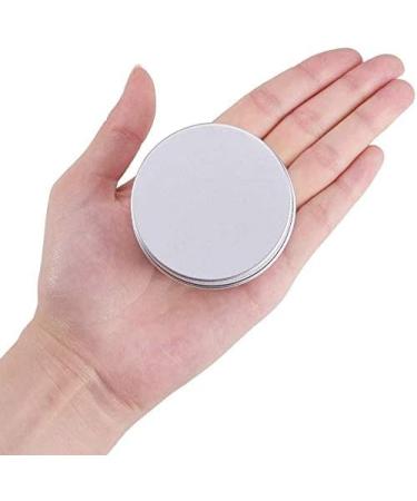 Proleo 24er Aluminum Empty Jar Silver - 60ml Cream Box with Screw Cap for Lip Balm Lotion Creams Masks & Mini Candles - Ideal for Cosmetics - Buy Online on GoSupps.com
