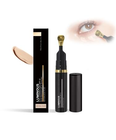 Luminous Eye Corrector Spf 41, Under Eye Concealers for Dark Circles, Drtmology Luminous Eye Corrector, Anti-Aging Tinted Eye Cream, Hydrating Eye Serum with Peach Undertone (1 x Natural)