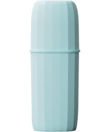 Higyee Travel Toothbrush Case & Organizer | Toothbrush Cup & Toothpaste Holder for School & Camping - Blue - Buy Online on GoSupps.com