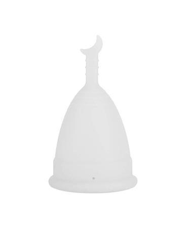 2Pcs Menstrual Cup for women during menstrual period Silicone Women Menstrual Cup Female Hygiene Cup Menstruation Period Supplies(White)