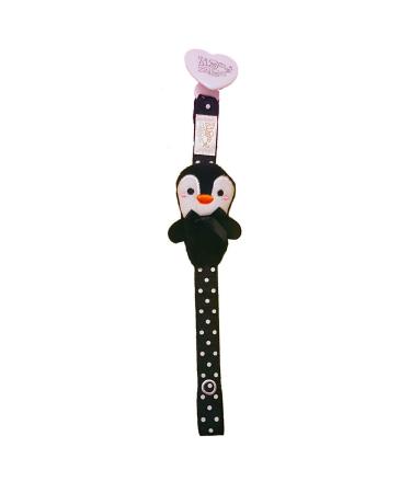 Zigozago - Pacifier chain with a plush penguin