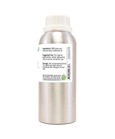 Garlic Essential Oil 8 fl oz (237 ml) Aluminum Bottle w/Plug Cap 100% Pure & Natural, Undiluted GreenHealth - Buy Online on GoSupps.com