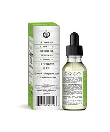 Sky Organics Organic Castor Oil Eyelash Serum - 1 fl oz for Healthy Lashes - Buy Online on GoSupps.com