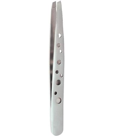 ForPro Deluxe Grip Slant Tweezer - Stainless Steel Non-Slip Precision Tweezer for Eyebrow and Facial Hair - Buy Online on GoSupps.com