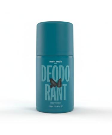 Men Rock Men Rock Roll-On Antiperspirant Deodorant with Green Tea and Lime - 75 ml - Long-lasting protection against perspiration and odor moisturizing and refreshing for men