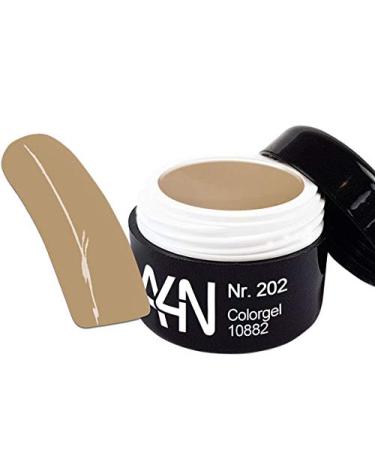 UV and LED Gel Tropic Color Coffee Dulce 5ml No. 202 light nude brown tone well covering color gel suitable for French and full cover