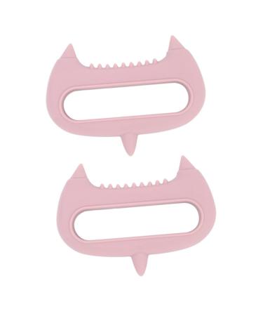 Fomiyes 2st acupuncture massage device Hand massager Comfortable head massage device silicone massager for the head head massage device made of silicone hair brush peousgel pink handy massage head