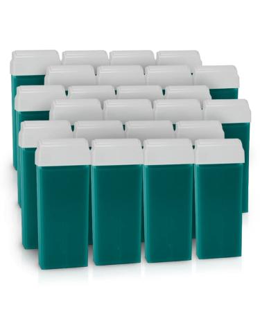 Roll On Aloe Vera Hair Removal Wax - 24 Refills - Easy to Spread and Remove