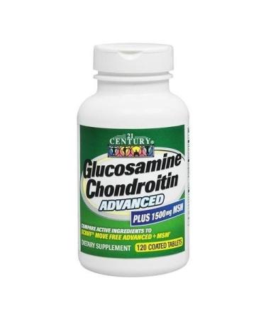 21St Century Glucosamine Chondroitin Advanced with Msm - 120 Tablets (Pack of 2)