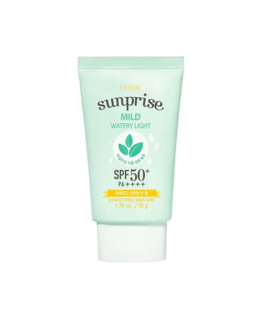 ETUDE Sunprise Mild Watery Light SPF50+/PA+++ 1.7 fl. Oz (50ml) (21AD) | Light Moisturizing Sunblock for Sensitive Skin | Korean Skin Care Products Sunprise Watery Light 21AD - Buy Online on GoSupps.com