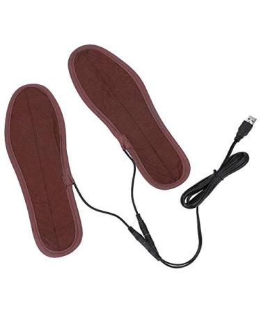 VGEBY Electric Heated Insoles  Rechargeable Heating Boot Insole Feet Warmer Pads for Winter Skiing Walking as picture shown