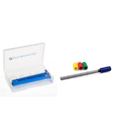 Mini cupping set |Mini cupping pump |Mini cupping head & afh web shop 010530-01 Dermo-Roller Klein including 4 hardness degrees colorful variant Bundle with Dermo-Roller