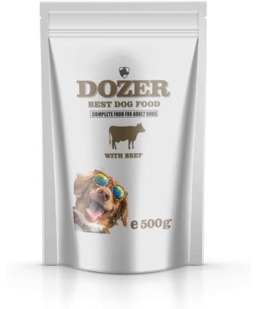 DOZER Adult Dog Food | Complete Food with Different Types of Meat (500 g) | Natural and Nutritious | Wet Dog Food (x 10 Beef) - Buy Online on GoSupps.com