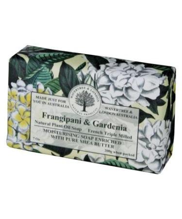 Wavertree & London Frangipani and Gardenia Luxury Australian Natural Soap Bar 7 Ounces (8 Bars)
