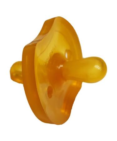 Pacifier teat made of natural rubber size S from 0 - 6 months teardrop shape