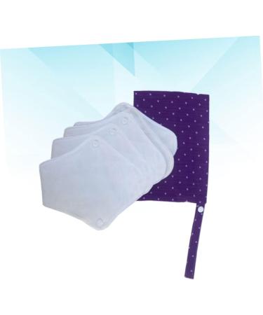 5pcs Reusable Menstrual Pads Set | Washable & Recyclable Cloth Pads for Women | Portable & White Underpants Napkin - Buy Online on GoSupps.com