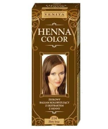 Henna Color 114 Gold Brown Hair Conditioner Hair Color Color Effect Natural Hair Dye Henne Eco