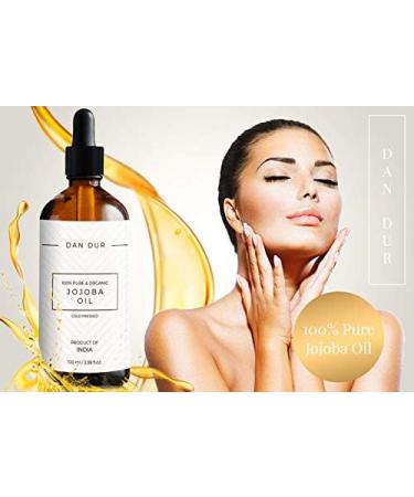 Jojoba Oil 100% BIO - Cold Pressed Extra Virgin for Face Hair Body & Nails | Multi-Purpose Treatment with Vitamin E (1.69 fl. oz - Buy Online on GoSupps.com