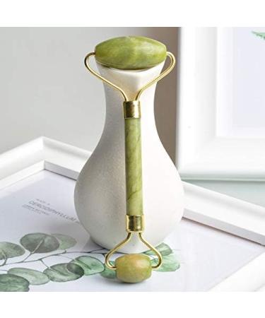 100% Jade Roller Massage Tool for Face & Neck - Anti-Aging Firming & Circulation Boost for Sensitive Skin - Buy Online on GoSupps.com
