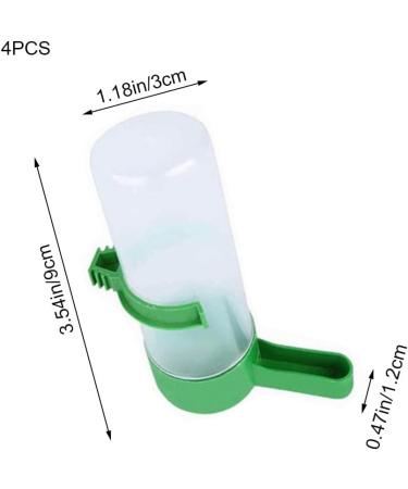 Bird Water Dispenser 4 Pcs Hanging Bird Water Bottles Automatic Bird Water Dispensers for Middle and Small Parrot Budgie Lovebirds Cockatiel Drinking Water - Buy Online on GoSupps.com
