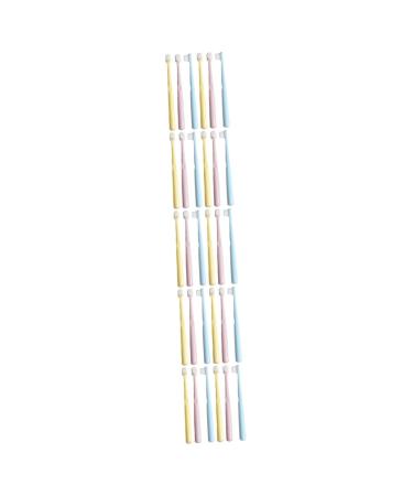 Minkissy 30 Stk children's toothbrush children toothbrush toothbrush toddler toothbrush hand toothbrush for children ergonomic toothbrushes human body manual toothbrush set 1 piece (1 Pack) Different colors x 5 pieces