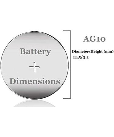 30 AG10 Alkaline Button Cell Batteries - Compatible with G10 LR54 389 390 | Long-Lasting Power for Electronics - Buy Online on GoSupps.com