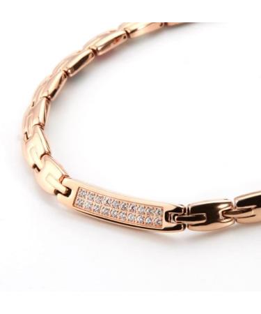 Haqi Magnetic Bracelet & Necklace Set - Rose Gold Stainless Steel Women s Jewelry Gift - Buy Online on GoSupps.com