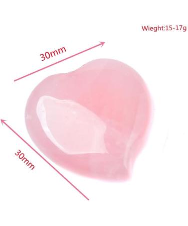 1PC Natural Rose Quartz Heart Shape Love Mini Crystal Stone Gemstone DIY Jewelry Gift Couple Decoration Souvenir Stone Mineral Specimen - Buy Online on GoSupps.com