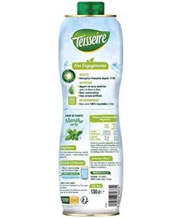 TEISSEIRE - Mega Mint Syrup 130Cl - Set of 3 - Special Offer - Buy Online on GoSupps.com